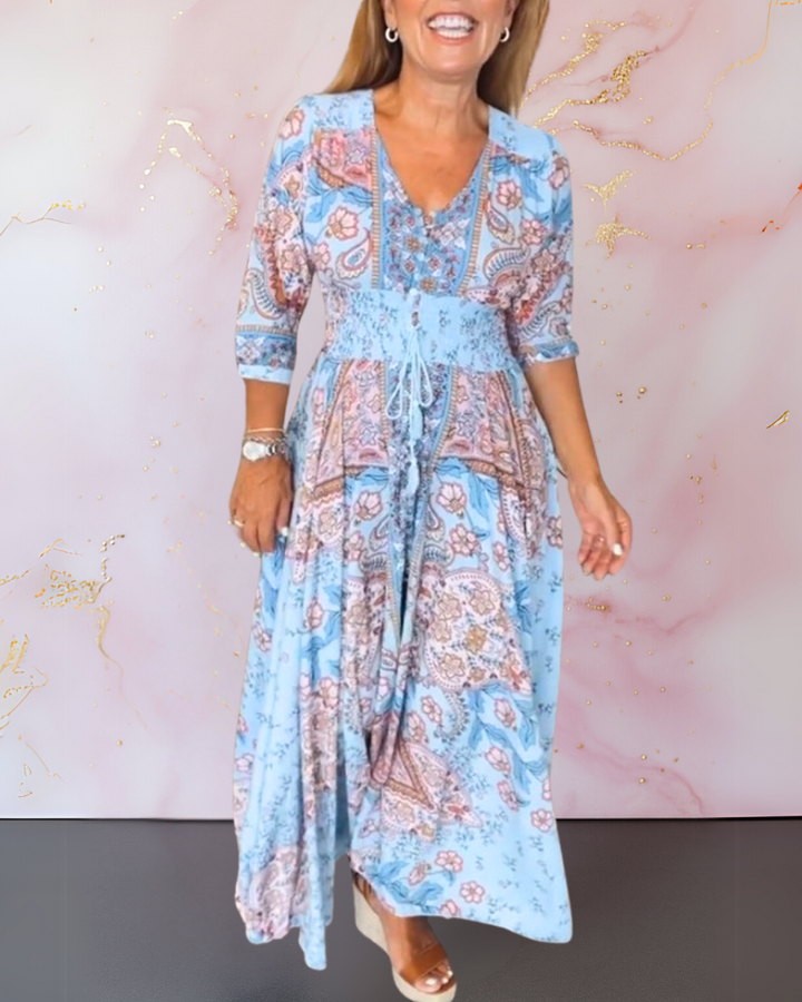 Marga | Elegant sommerkjole med V-hals