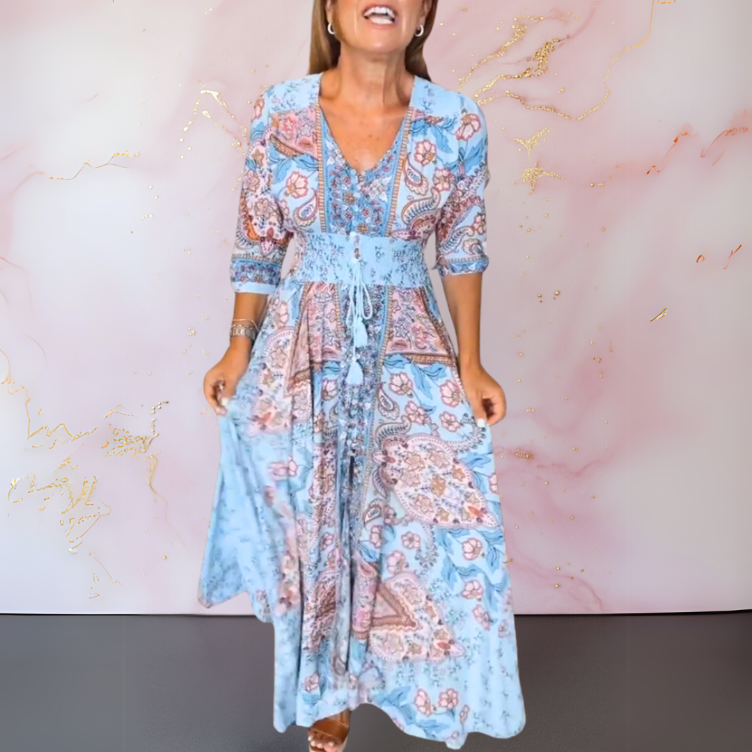 Marga | Elegant sommerkjole med V-hals