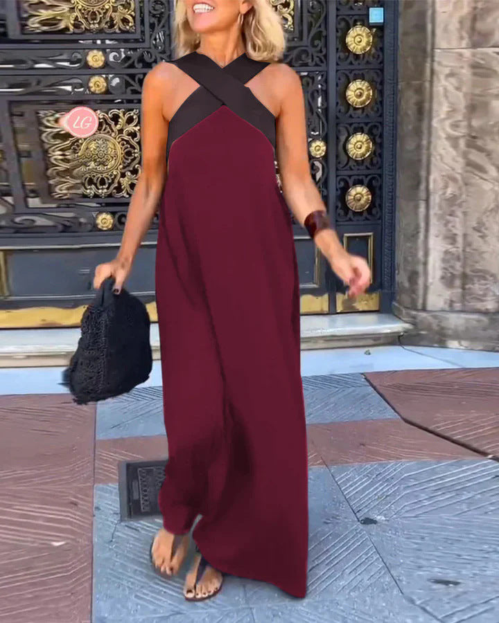 Delphine | Kjole med krydset snit