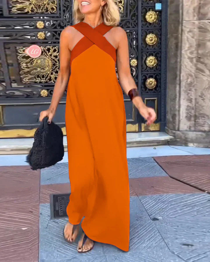 Delphine | Kjole med krydset snit