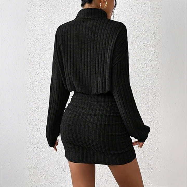Women's Ruched Knit Bodycon Dress